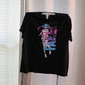 Anime Graphic Black Tee